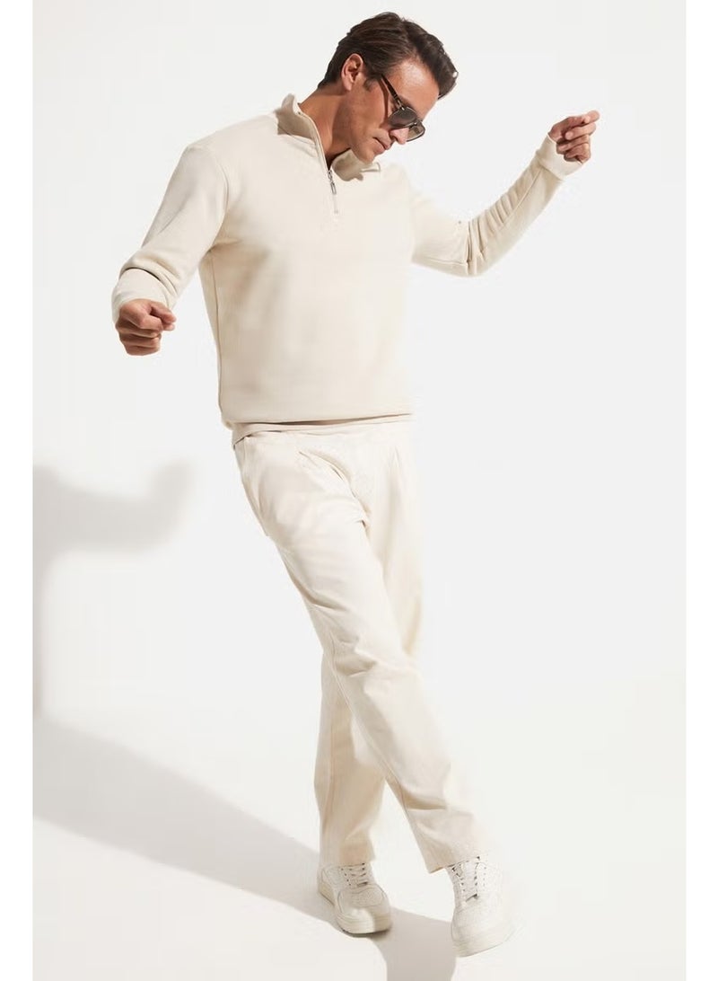 JUNE Men's Regular Fit Half Zip Sweatshirt - Image 1